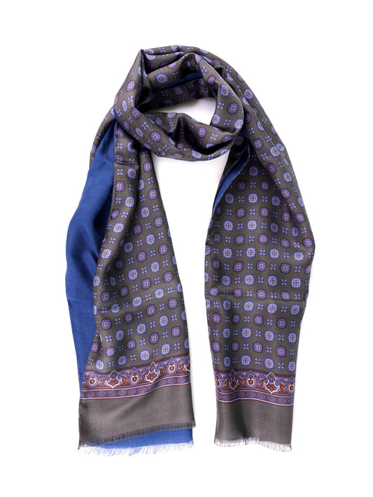 Green Double-Layered Silk\Modal Scarf SOPPLY