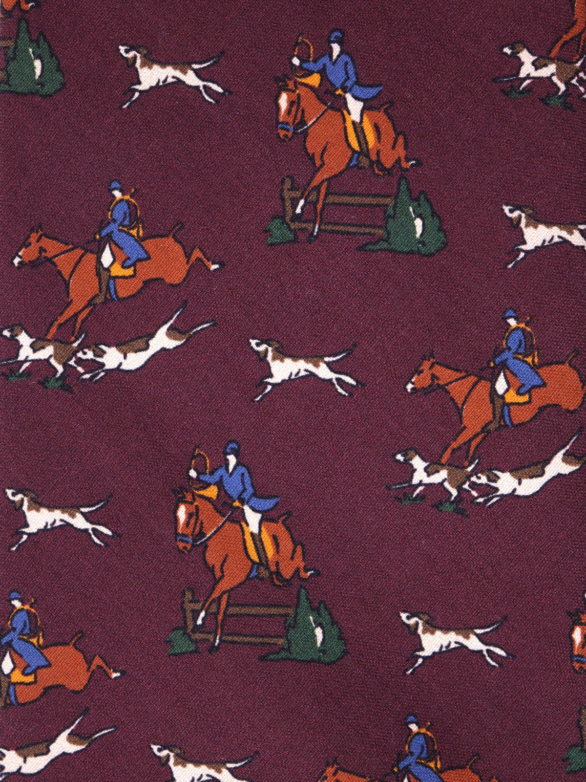 Brown SPIRIT 3-fold tie in madder silk