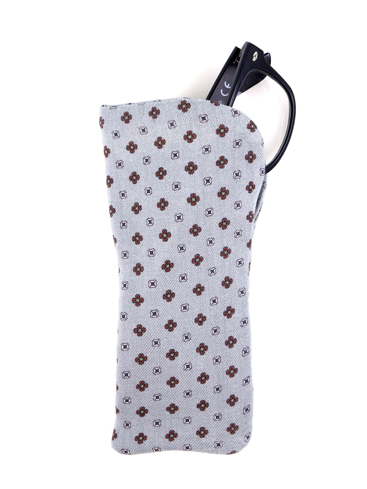 Grey pure wool glasses case SVEZIA