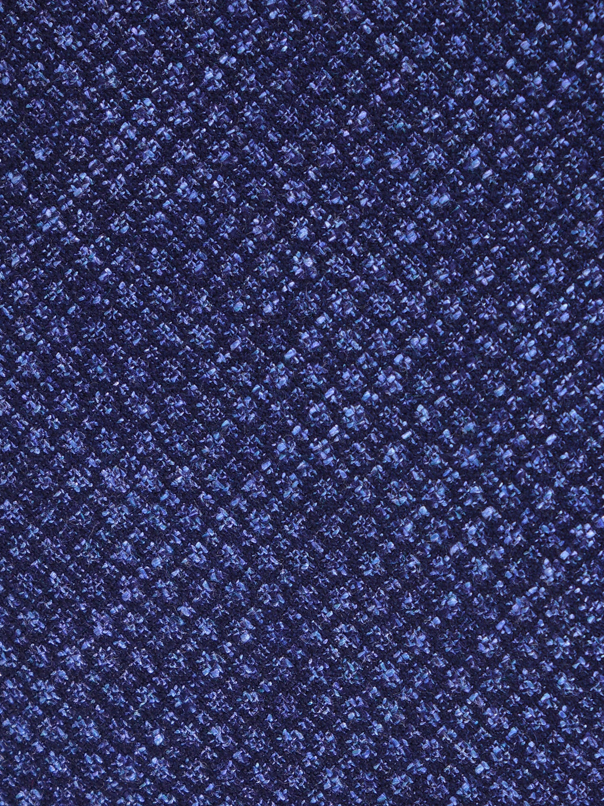 Blue silk/wool 3-fold tie TIMBER