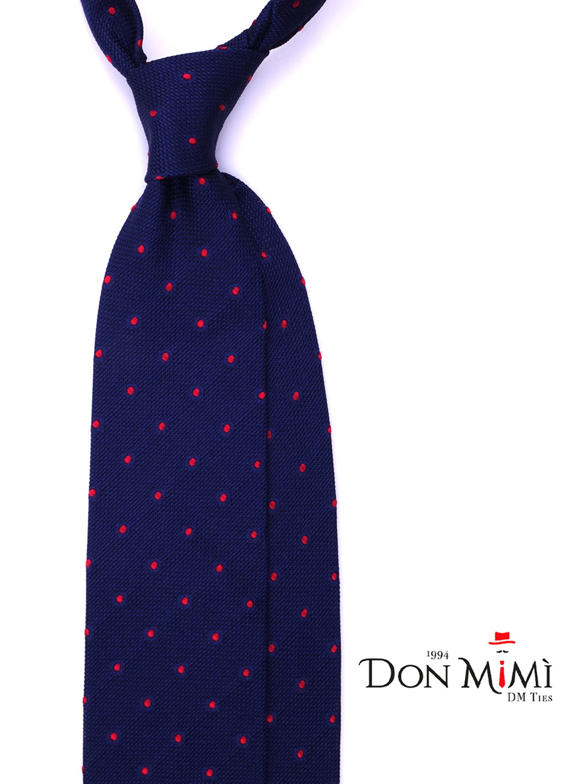 3-Fold blue silk grenadine tie TIRELLA