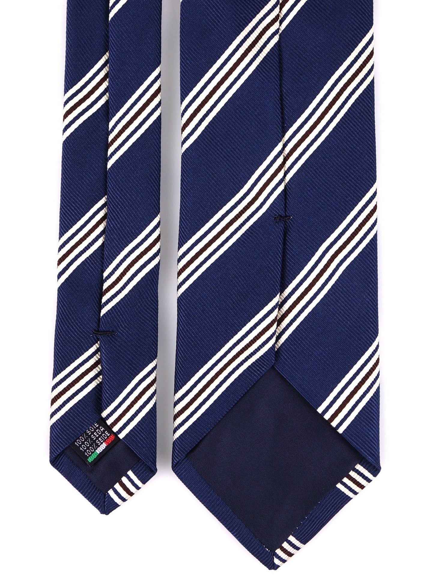 VERTUS 3-fold tie in Blue jacquard silk