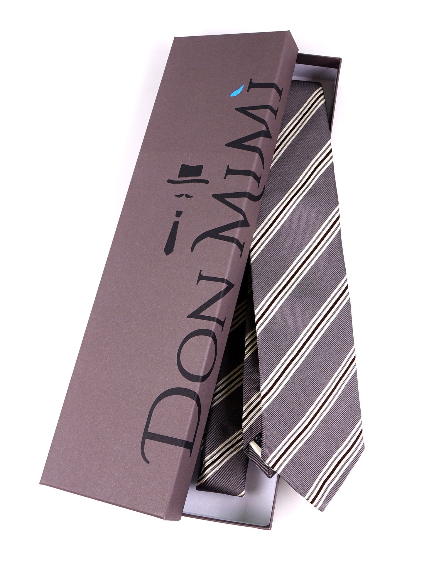 VERTUS 3-fold jacquard silk tie Grey