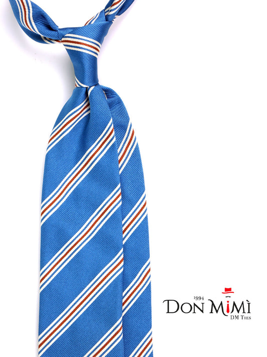 VERTUS 3 folds tie in turquoise jacquard silk