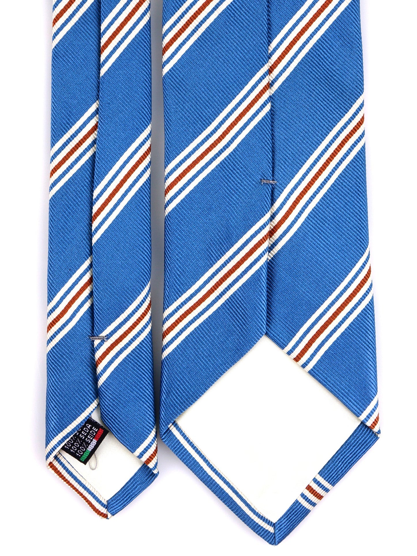VERTUS 3 folds tie in turquoise jacquard silk