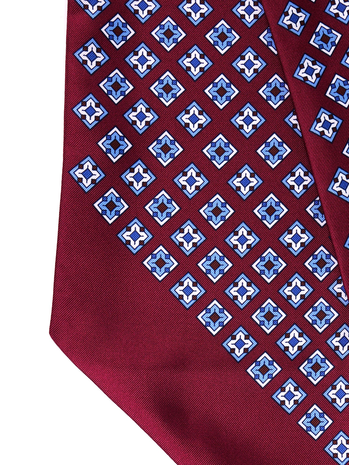 Burgundy silk twill twilly VICKY