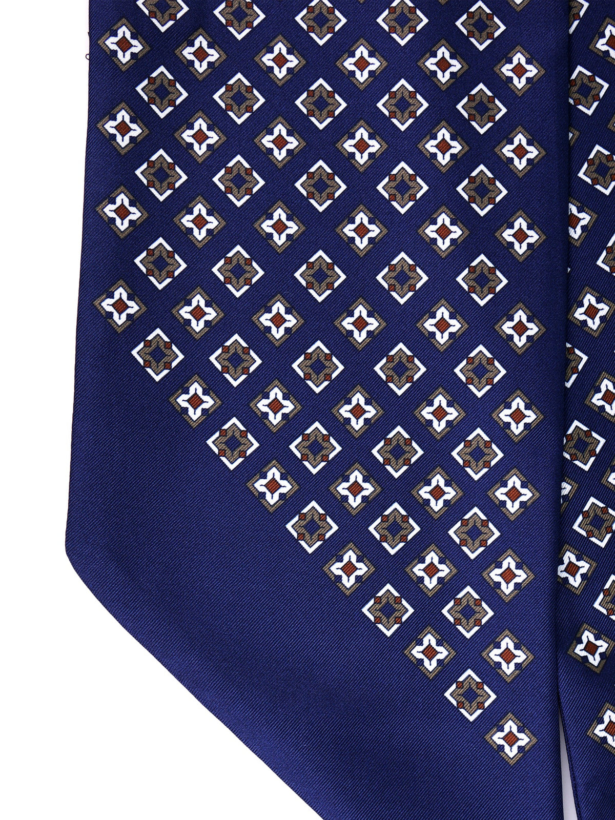 Dark blue twill silk twilly VICKY