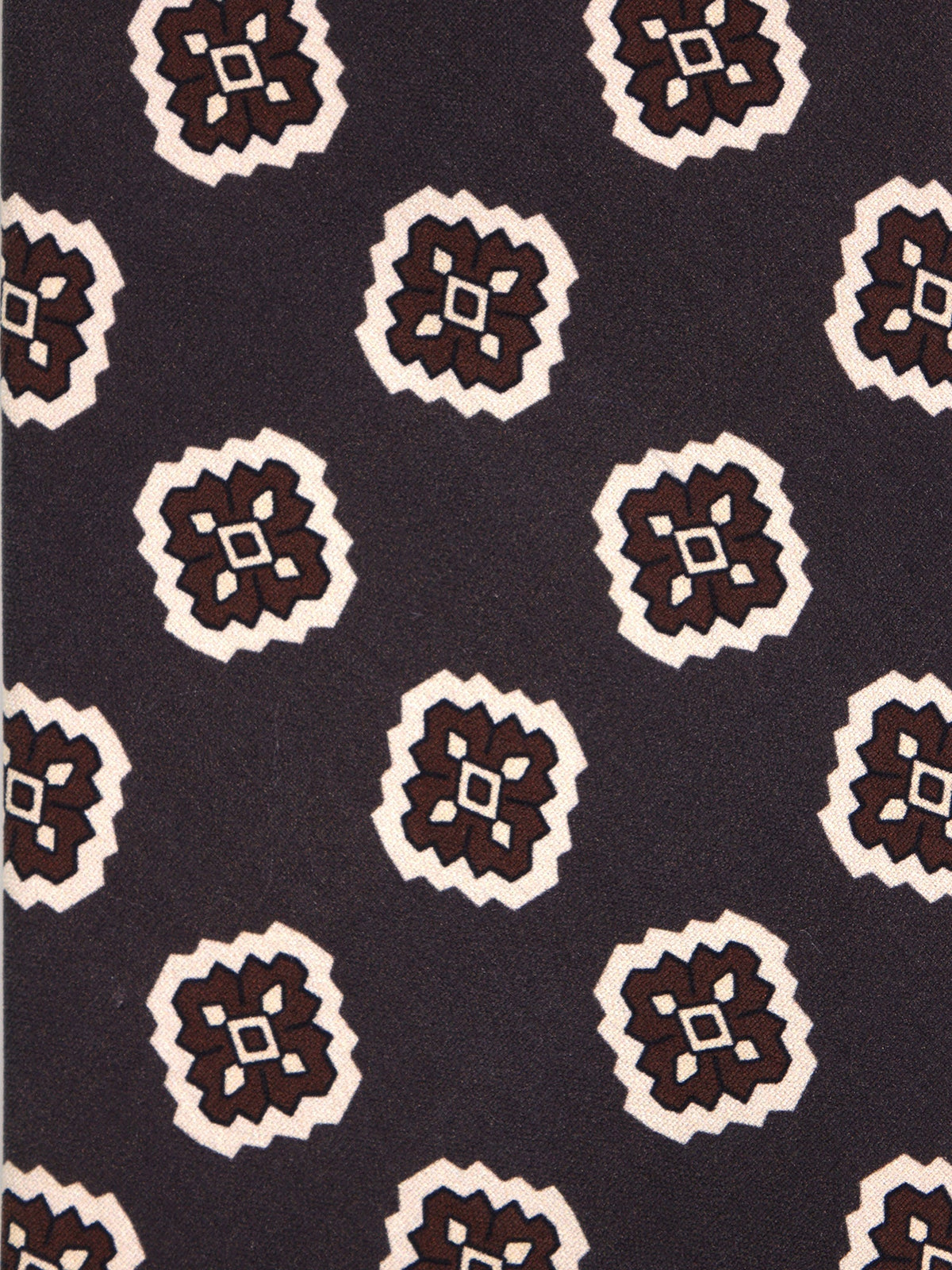 Black 3-fold madder silk tie ZARD