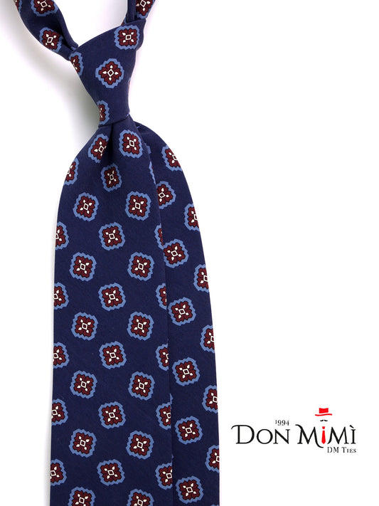 ZARD blue 3-fold madder silk tie