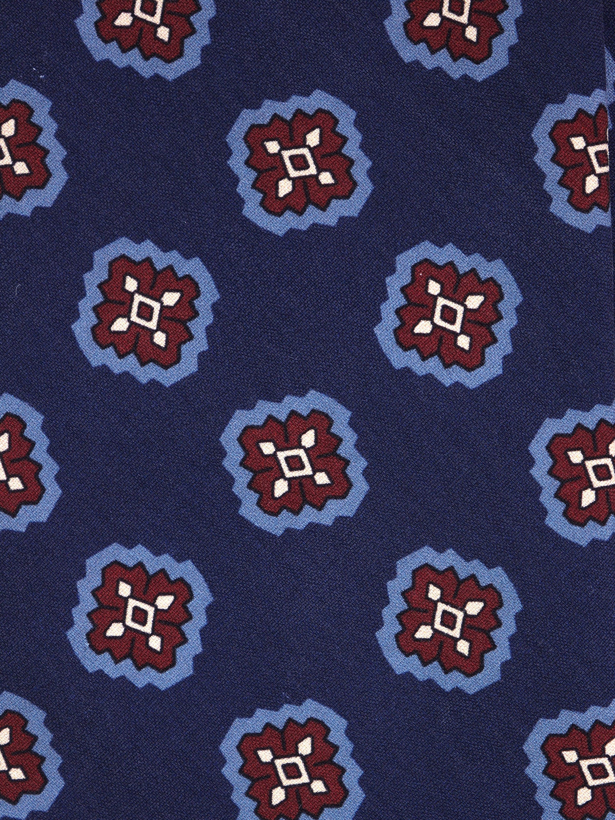 ZARD blue 3-fold madder silk tie