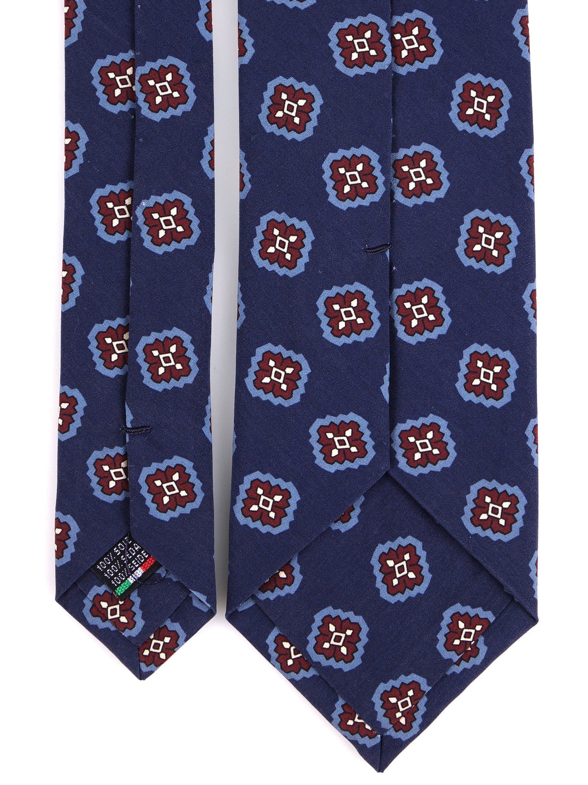 ZARD blue 3-fold madder silk tie