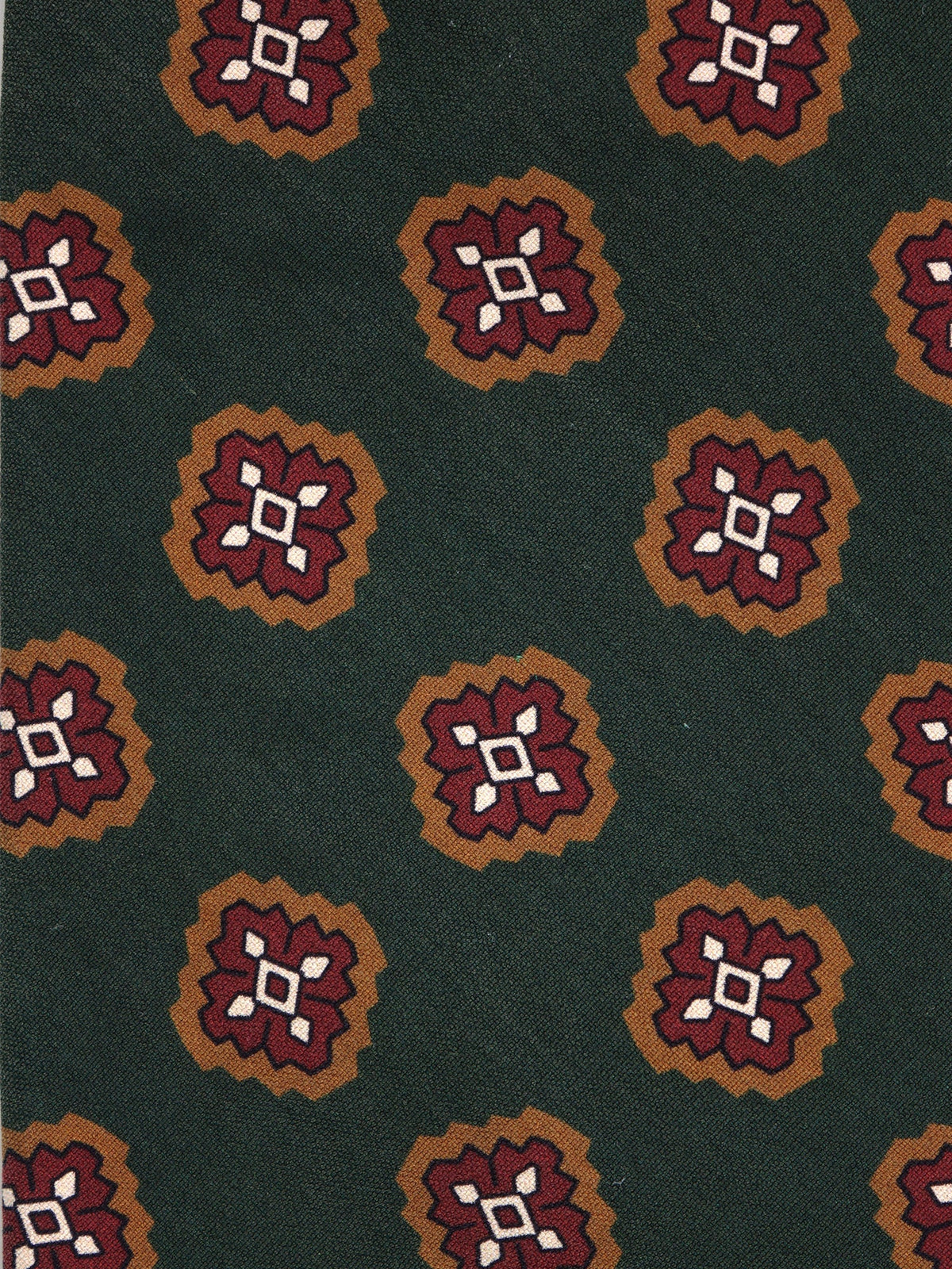 Green 3-fold madder silk tie ZARD