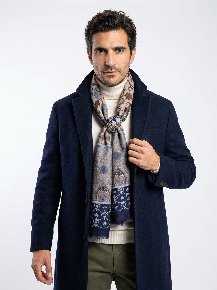 Sciarpa Beige COSIMO in pura lana