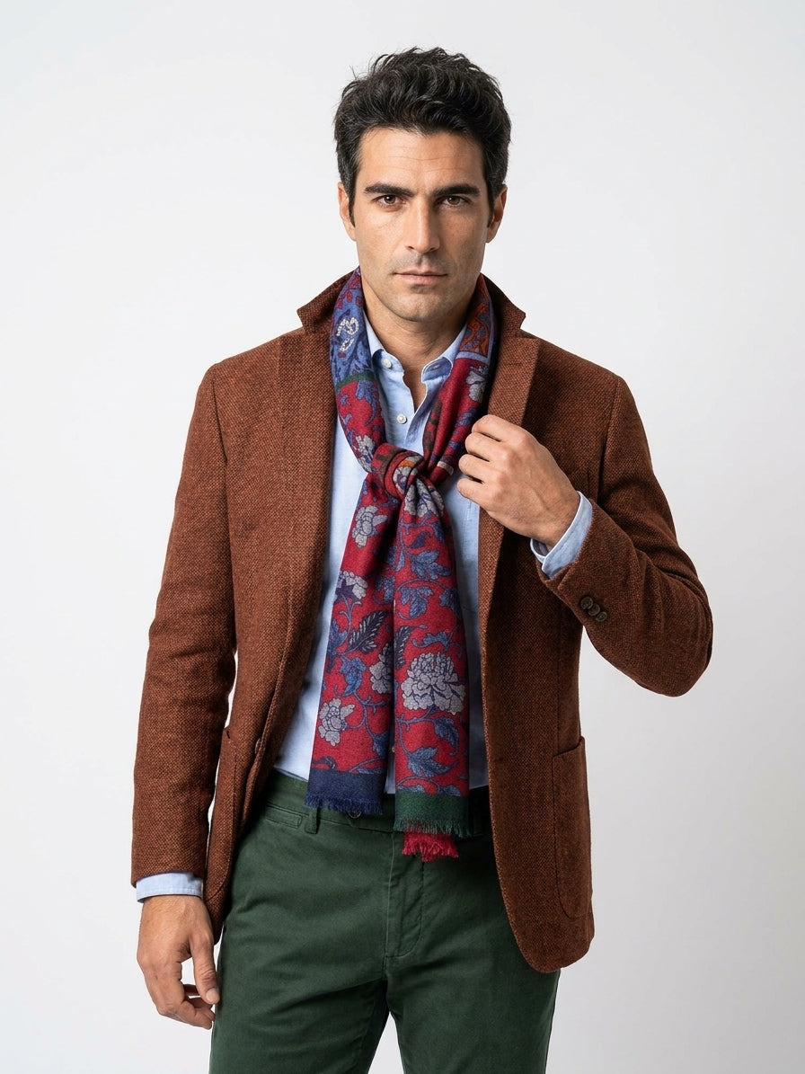 Sciarpa Rosso COSIMO in pura lana