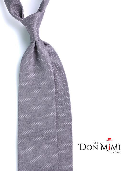 Gray Tie 3 Folds in Woven Silk FANSTA