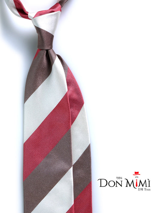 3 Fold Beige Silk Woven Tie DINA