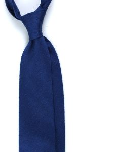 Untipped 3-fold necktie FARMA 100% Sky Blue shantung silk 