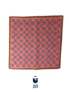 Pink linen pocket square ASIA