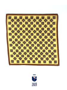 Yellow linen pocket square ASIA