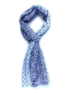 Pure cotton scarf DATTER Sky Blue